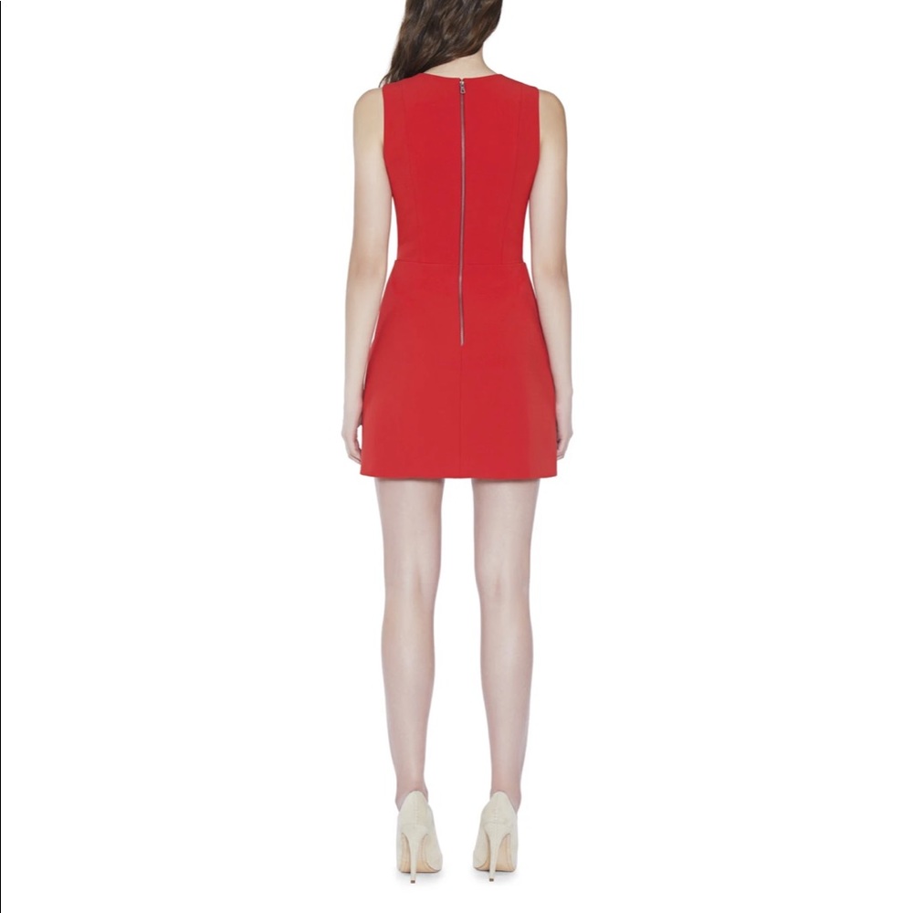 Alice + Olivia Red Lennon Dress - Picture 3 of 8